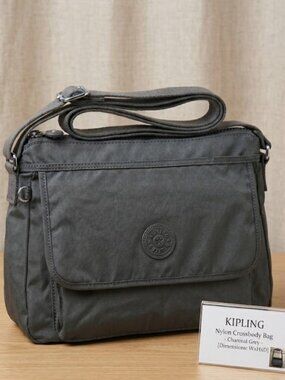 Kipling Gray Crossbody Shoulder Bag